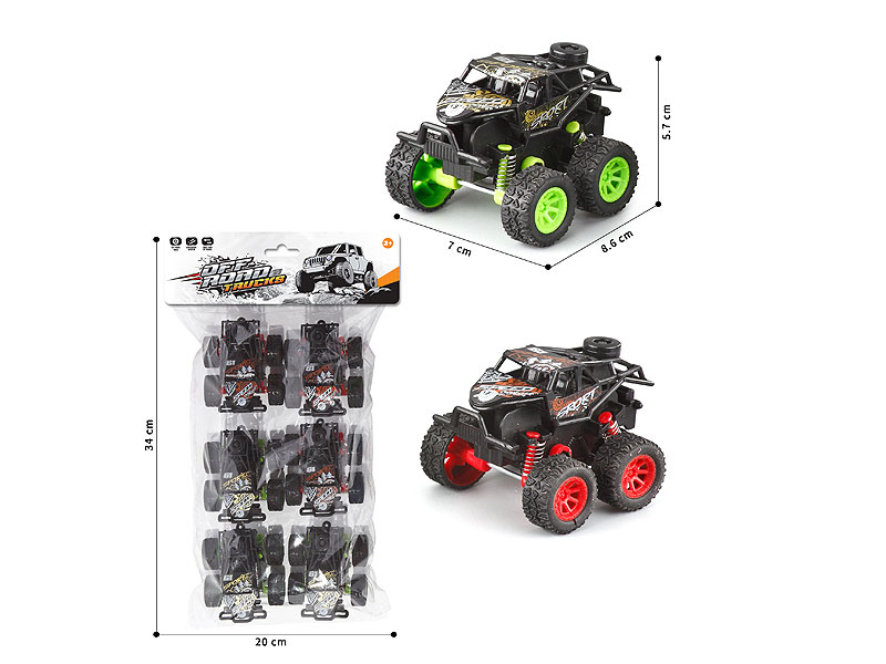 Pull Back Cross-country Car(3in1) toys