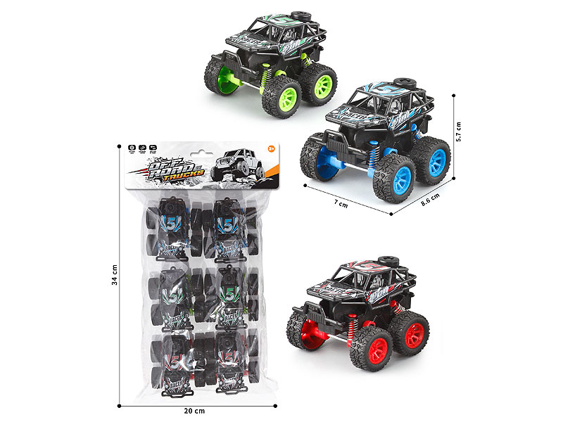 Pull Back Cross-country Car(3in1) toys