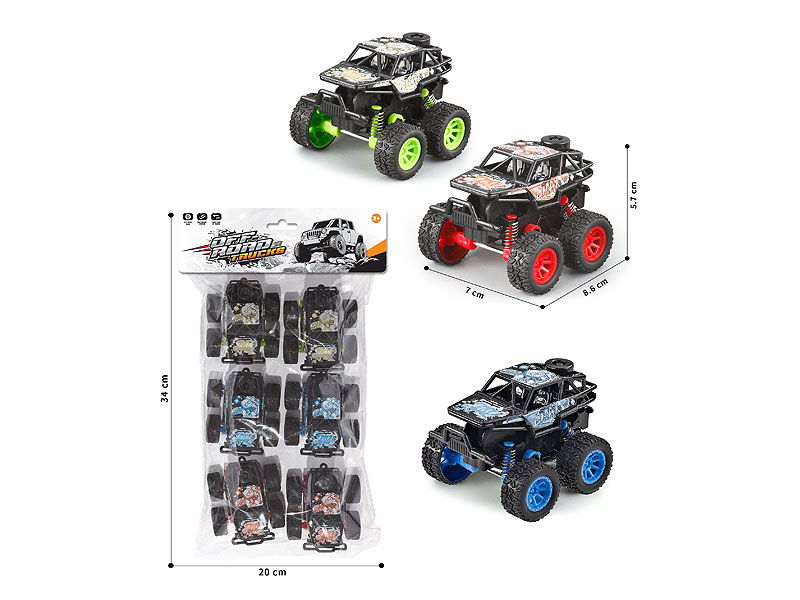 Pull Back Cross-country Car(3in1) toys