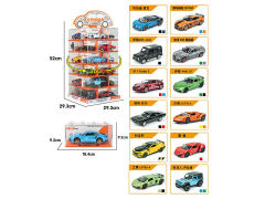 1:32 Die Cast Car Pull Back(24in1) toys