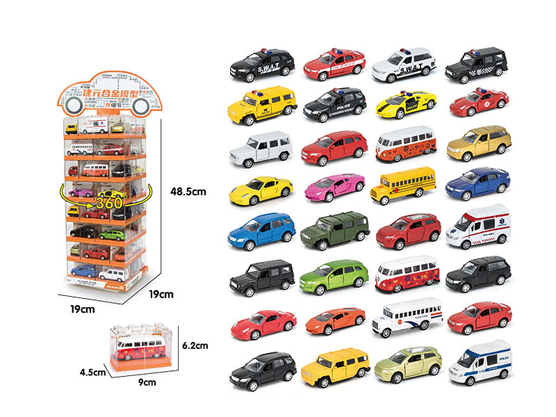 1:64 Die Cast Car Pull Back(48in1) toys