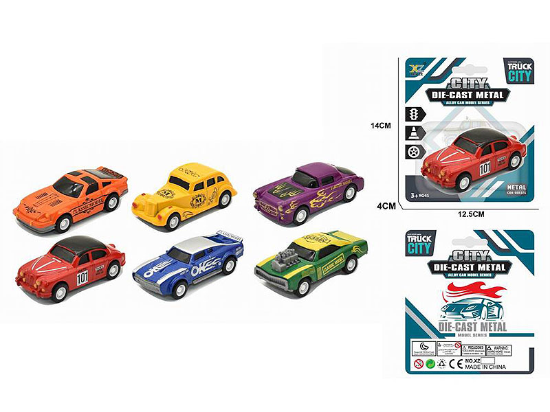 1:64 Die Cast Car Pull Back(6S) toys