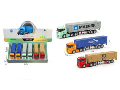 Die Cast Container Pull Back(6in1) toys
