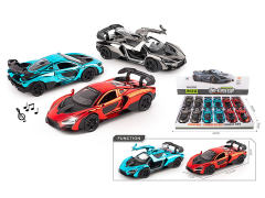 1:28 Die Cast Car Pull Back W/L_M(12in1) toys