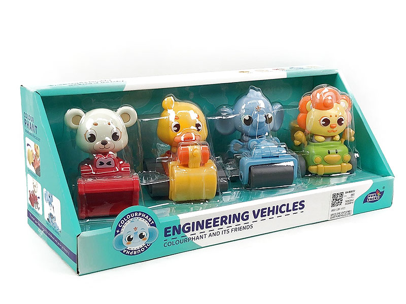 Pull Back Construction Truck(4in1) toys