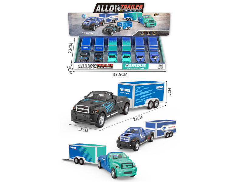Die Cast Truck Pull Back(6in1) toys