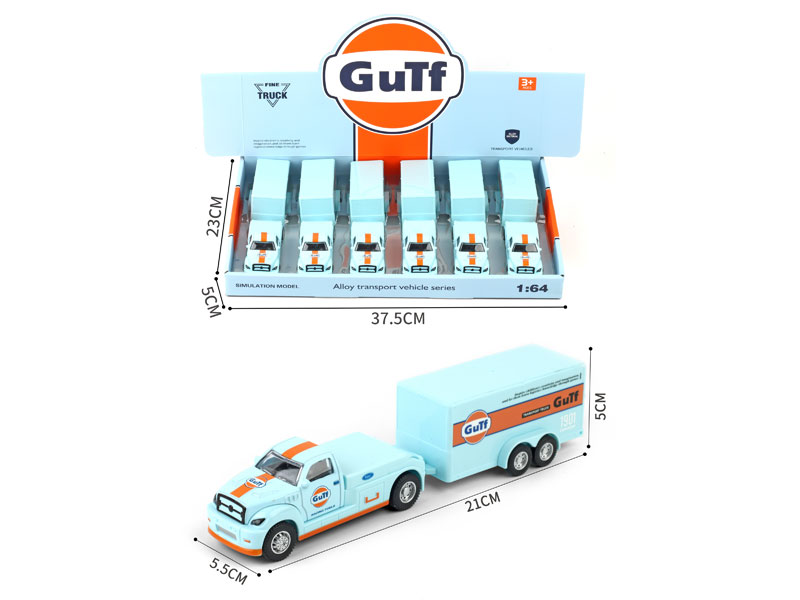 Die Cast Truck Pull Back(6in1) toys