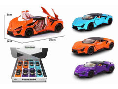 1:24 Die Cast Car Pull Back W/L_S(8in1) toys