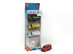 Die Cast Bus Pull Back(4in1) toys