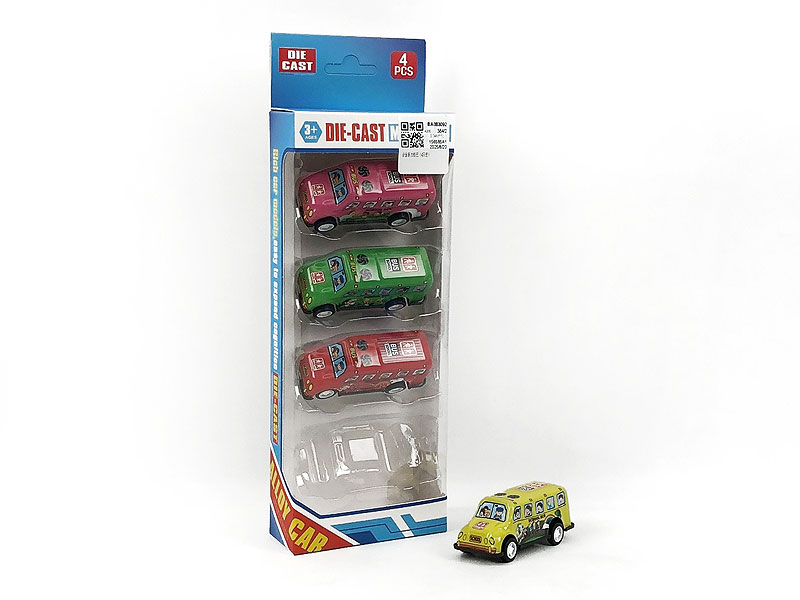 Die Cast Car Pull Back(4in1) toys