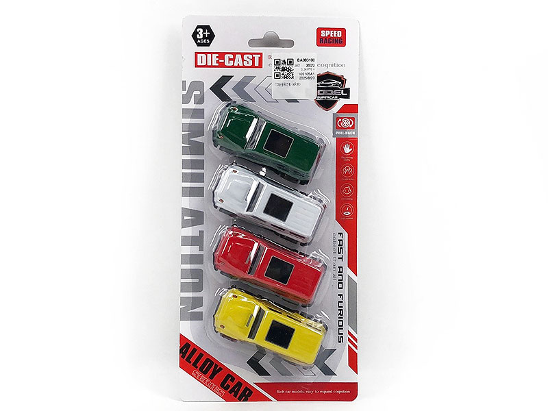 Die Cast Car Pull Back(4in1) toys
