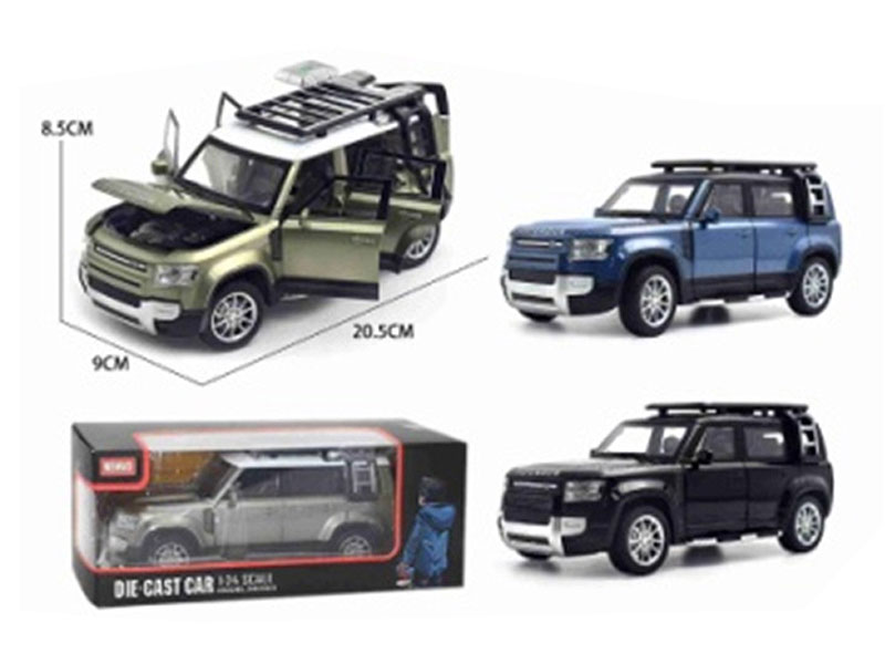 1:24 Die Cast Car Pull Back W/L_S(3C) toys