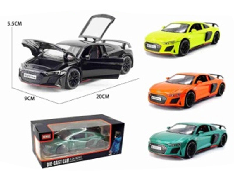 1:24 Die Cast Car Pull Back W/L_S(4C) toys