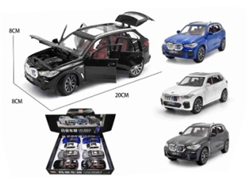 1:24 Die Cast Car Pull Back W/L_S(8in1) toys