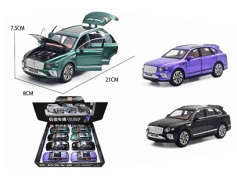 1:24 Die Cast Car Pull Back W/L_S(8in1) toys
