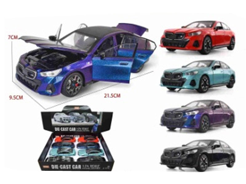 1:24 Die Cast Car Pull Back W/L_S(8in1) toys