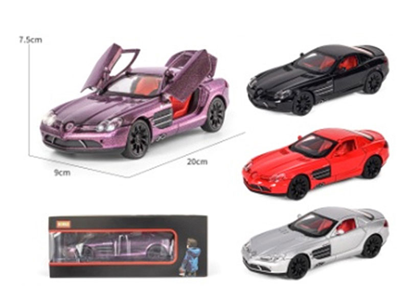 1:24 Die Cast Car Pull Back W/L_S(8in1) toys