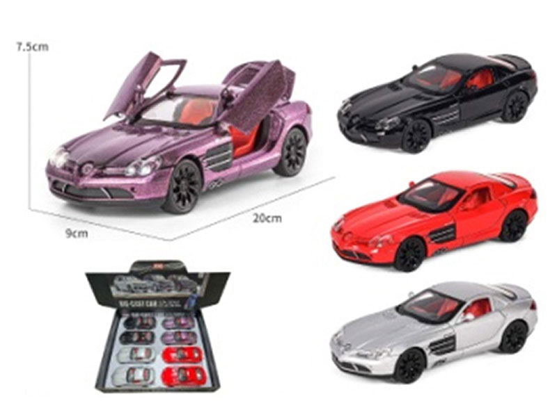 1:24 Die Cast Car Pull Back W/L_S(8in1) toys