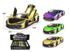 1:24 Die Cast Car Pull Back W/L_S(8in1) toys