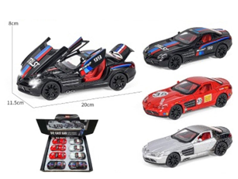 1:24 Die Cast Car Pull Back W/L_S(8in1) toys
