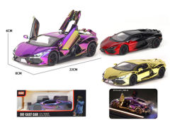 1:24 Die Cast Car Pull Back W/L_S(3C) toys