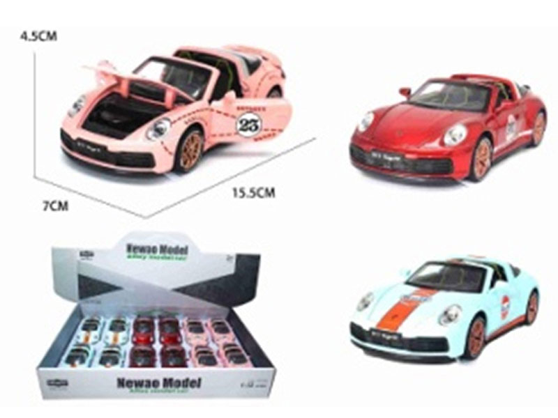 1:32 Die Cast Car Pull Back W/L_S(12in1) toys