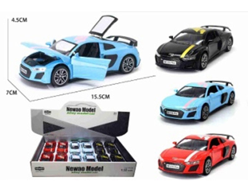 1:32 Die Cast Car Pull Back W/L_S(12in1) toys