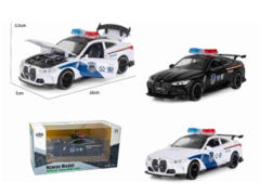 1:32 Die Cast Police Car Pull Back W/L_S(2C) toys