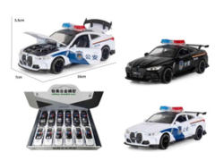 1:32 Die Cast Police Car Pull Back W/L_S(12in1) toys