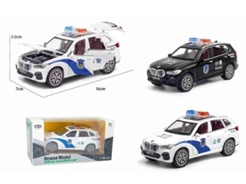 1:32 Die Cast Police Car Pull Back W/L_S(2C) toys