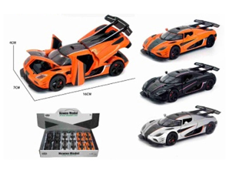 1:32 Die Cast Car Pull Back W/L_S(12in1) toys