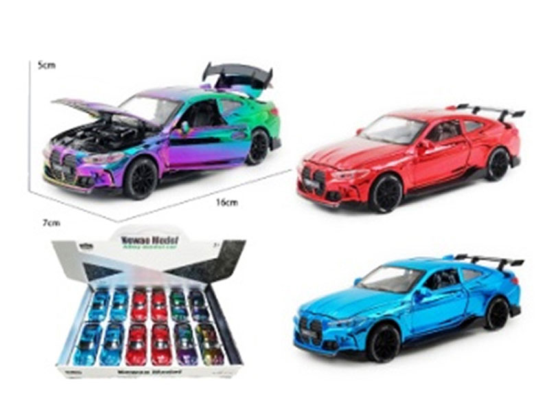 1:32 Die Cast Car Pull Back W/L_S(12in1) toys