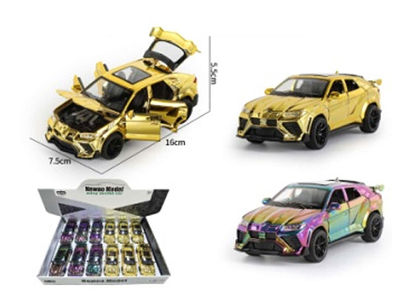 1:32 Die Cast Car Pull Back W/L_S(12in1) toys