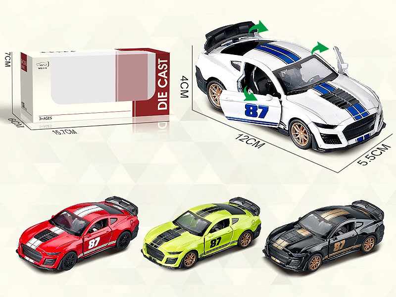 1:36 Die Cast Sports Car Pull Back W/L_S(4C) toys