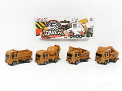 Pull Back Construction Truck(4in1) toys
