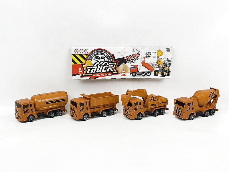 Pull Back Construction Truck(4in1) toys