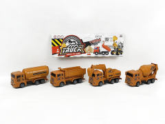 Pull Back Construction Truck(4in1) toys