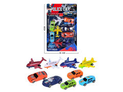 Pull Back Car & Free Wheel Plane(9in1) toys