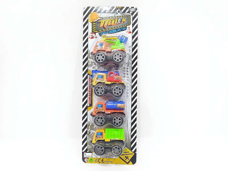 Pull Back Construction Truck(4in1) toys