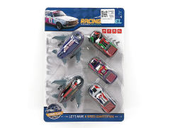 Pull Back Car & Pull Back Plane(5in1) toys