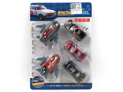 Pull Back Car & Pull Back Plane(5in1) toys