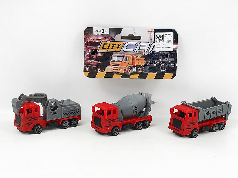 Pull Back Construction Truck(3in1) toys