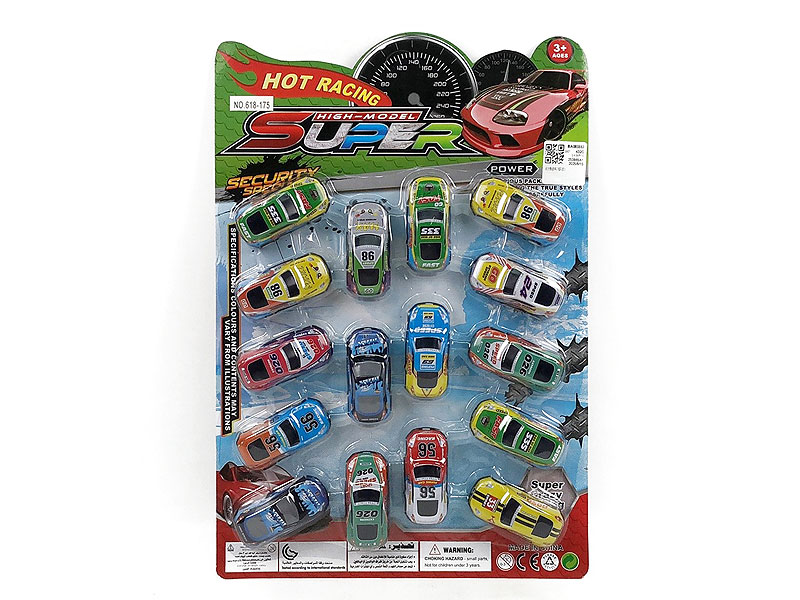 Pull Back Police Car(16in1) toys
