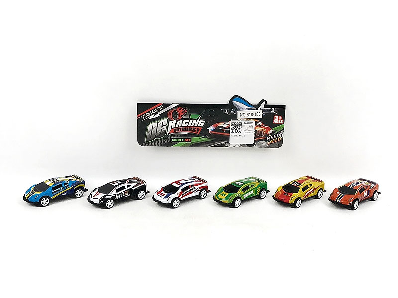 Pull Back Racing Car(6in1)3.2 toys