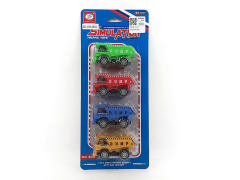 Pull Back Car(4in1) toys