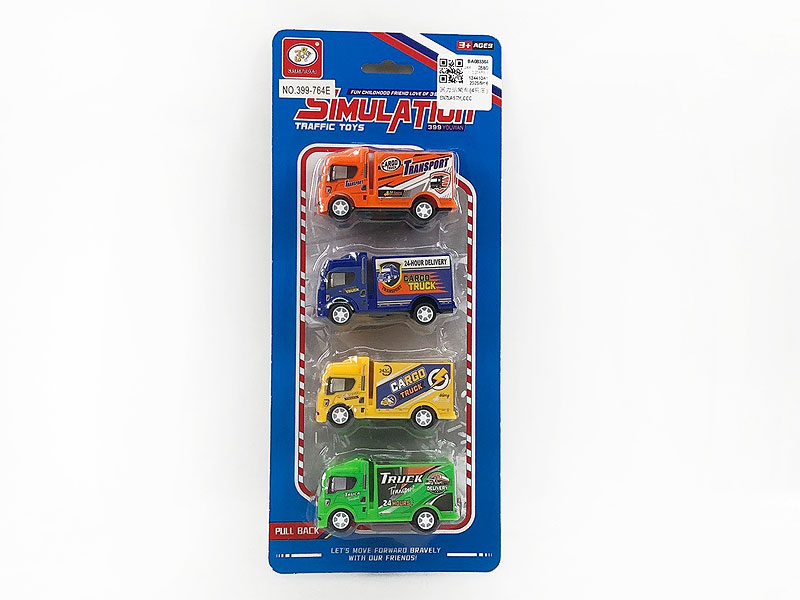 Pull Back Traffic Car(4in1) toys