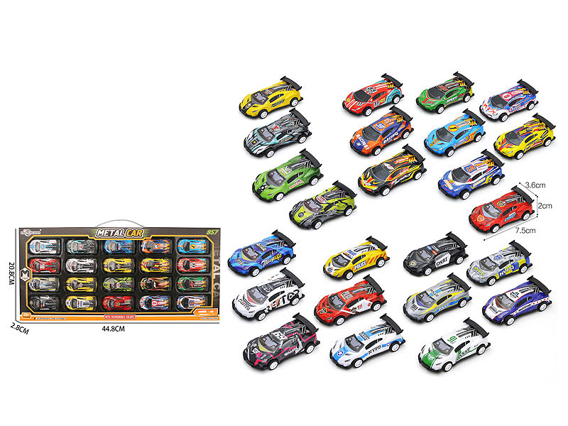 Die Cast Racing Car Pull Back(20in1) toys
