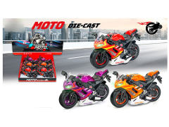 1:12 Die Cast Motorcycle Pull Back W/L_M(6in1) toys