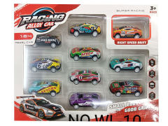 1:64 Die Cast Racing Car Pull Back(10in1) toys
