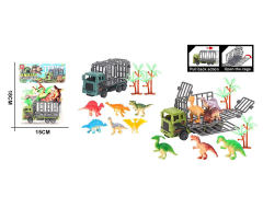 Pull Back Car Tow Dinosaur(2S) toys